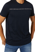 Stripe Logo Cotton T-shirt